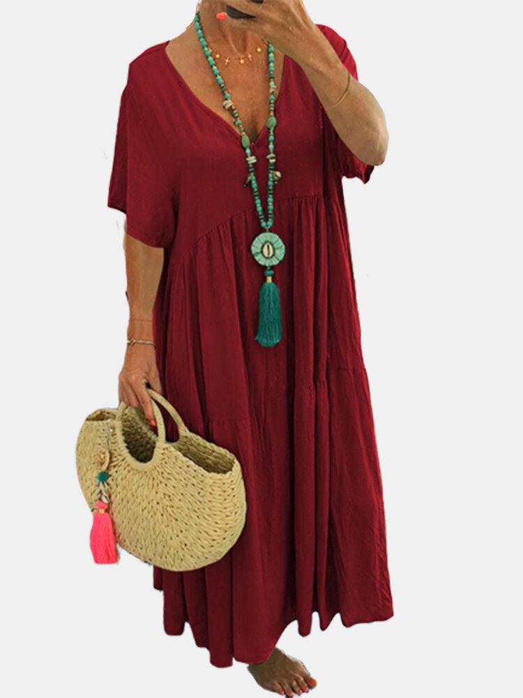 Julie – Robe Ample Multi-Couleurs Grande Taille