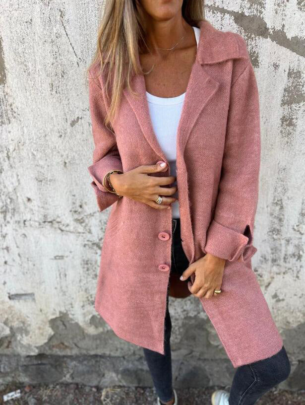 Tracy – Cardigan Long à Poches Style Décontracté pour Femmes