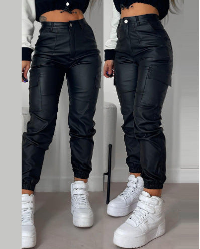Karen – Pantalon Skinny avec Poches et Plis Zippés