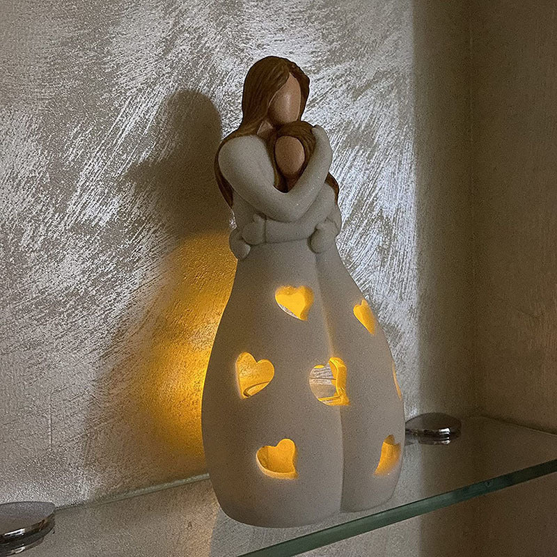 Cherish™ - Bougeoir Mère Fille avec Bougie LED