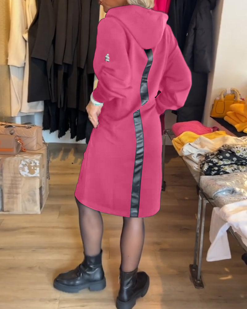 Jean – Robe Unie avec Capuche et Poches