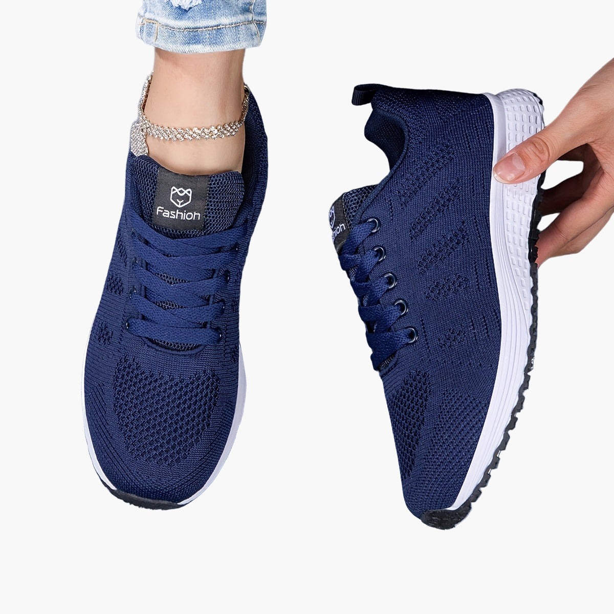 Baskets de sport femme confort pour marche et fitness style décontracté