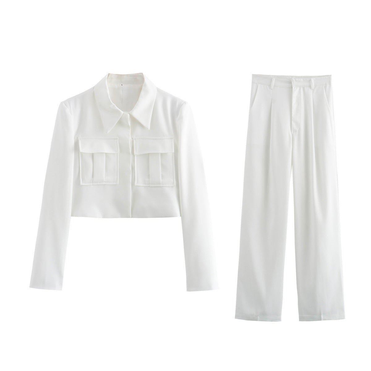 Jane – Costume Élégant avec Pantalon Droit