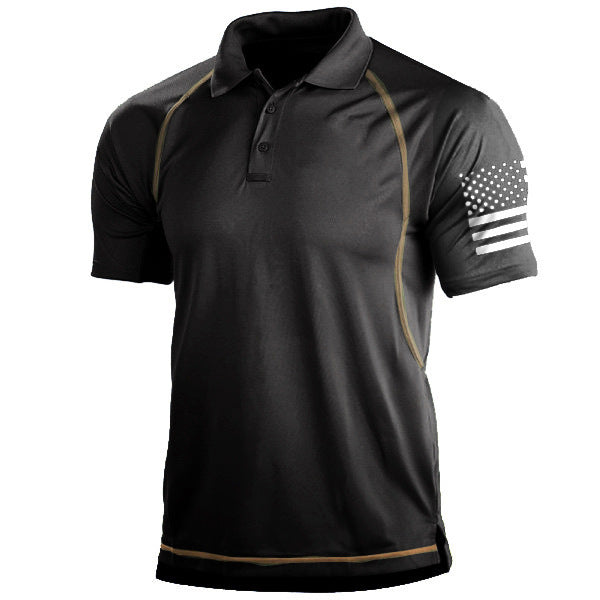 Jason – Polo à Manches Courtes avec Col et Style Asymétrique