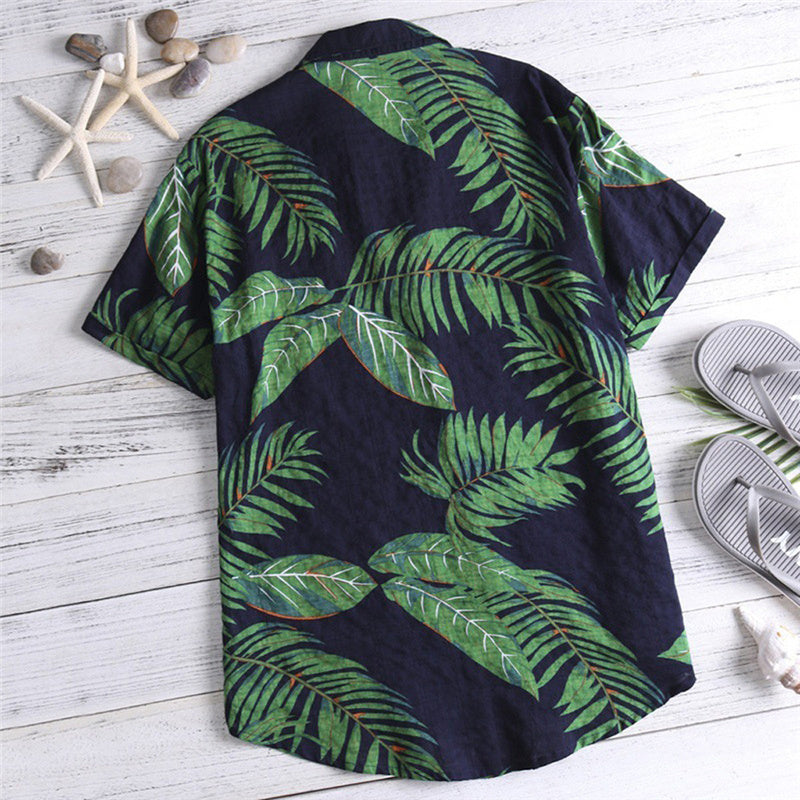 Donald – Chemise à motif vacances à la plage pour hommes
