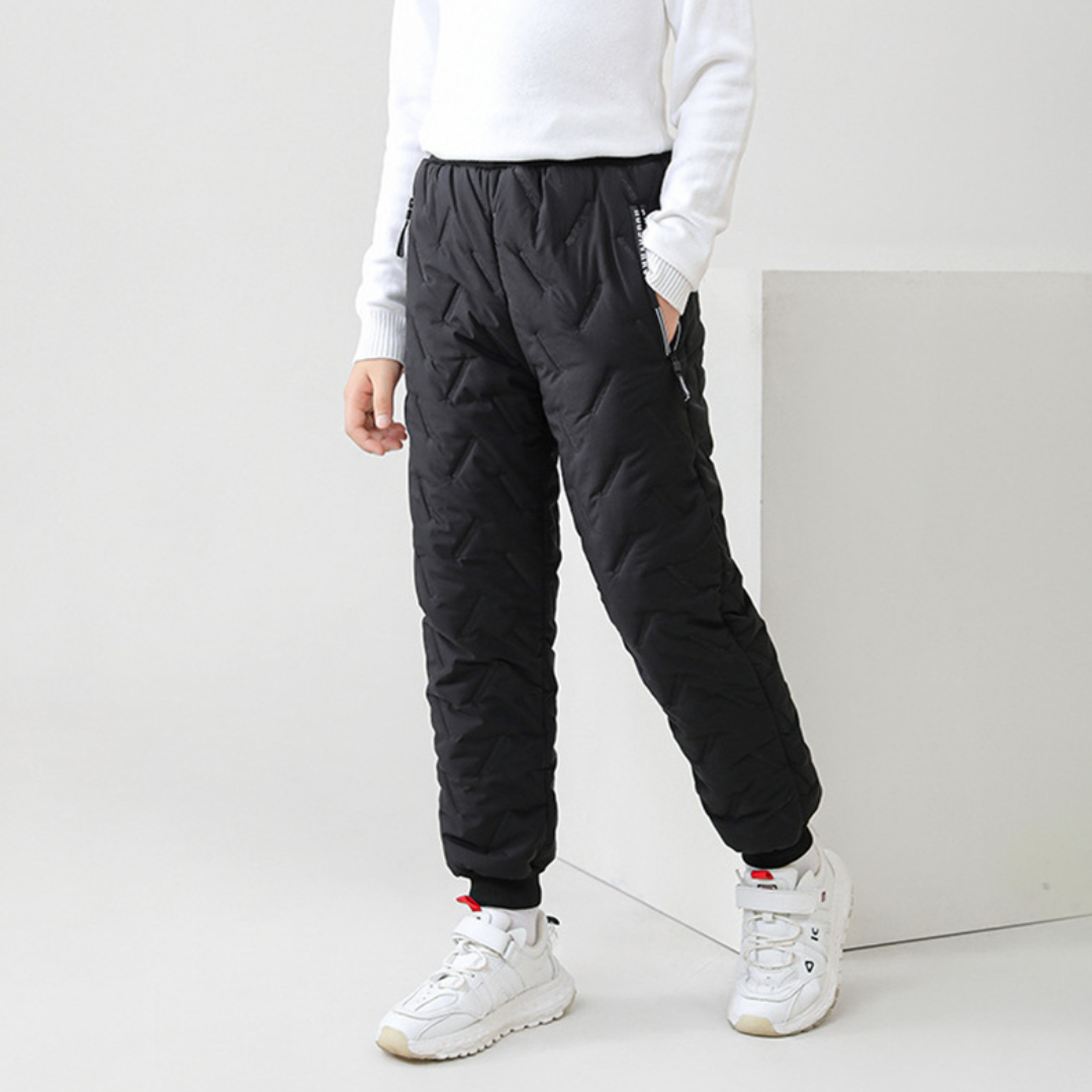 Pantalon d'hiver chaud imperméable pour enfants – Style outdoor, idéal pour activités hivernales