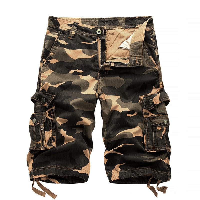 Tommy – Shorts Cargo Imprimés Camouflage à Longueur Genou