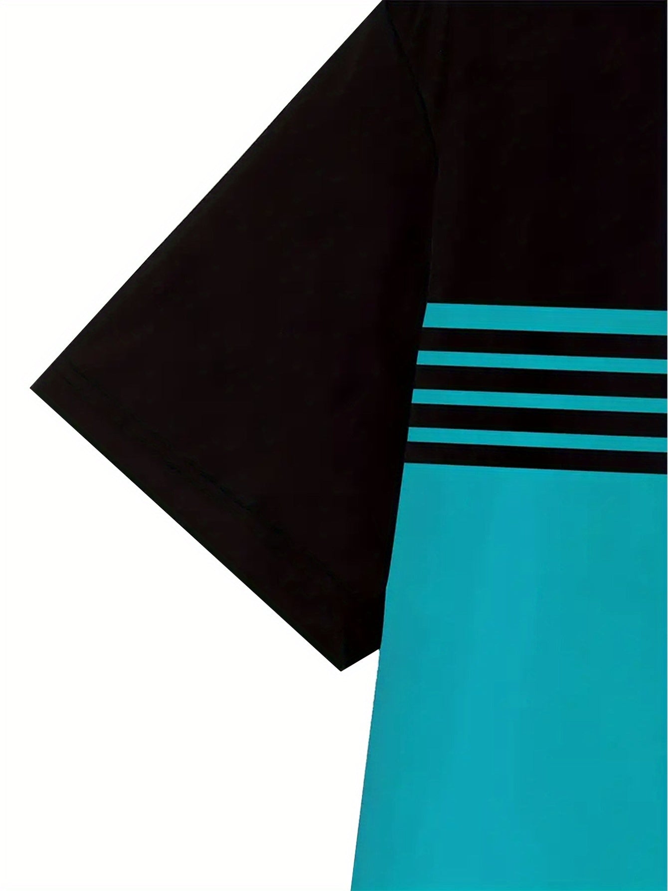 T-shirt décontracté homme style biker à motif rayé – Idéal moto et loisirs