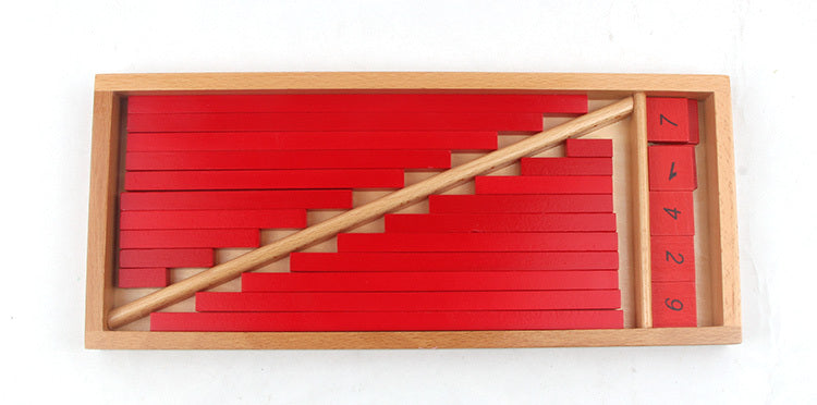 Barres Numériques Montessori en Bois pour Éducation Précoce - Jouet Éducatif Mixte