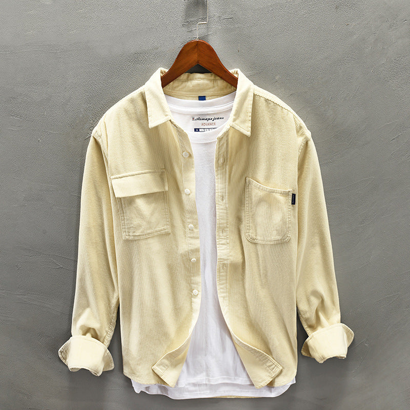 Jonathon – Veste Décontractée à Manches Longues en Coton