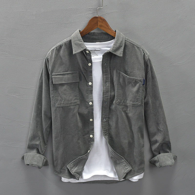 Jonathon – Veste Décontractée à Manches Longues en Coton