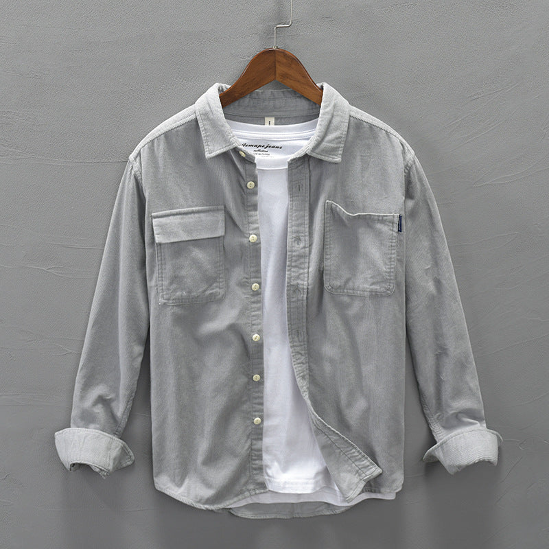 Jonathon – Veste Décontractée à Manches Longues en Coton