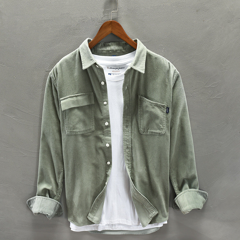 Jonathon – Veste Décontractée à Manches Longues en Coton