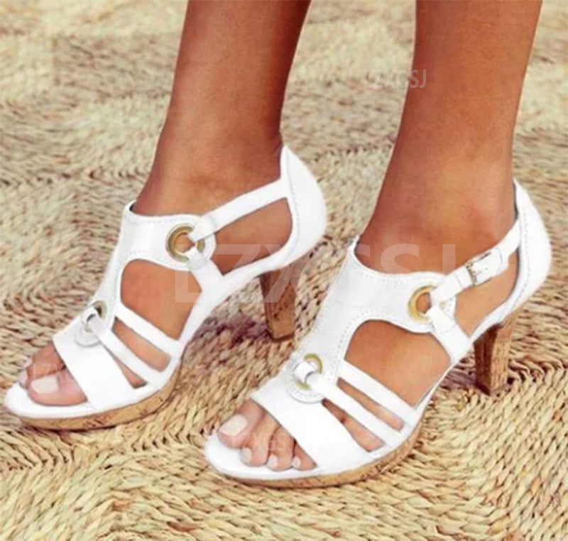 Catherine – Sandales à Talons Épais pour Femmes