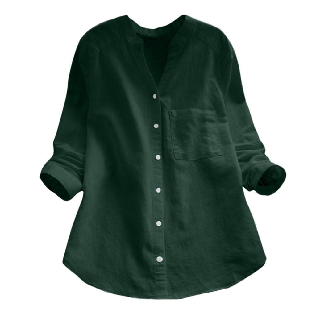 Joy – Chemise Vintage en Coton et Lin avec Broderie