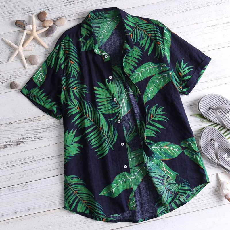 Donald – Chemise à motif vacances à la plage pour hommes
