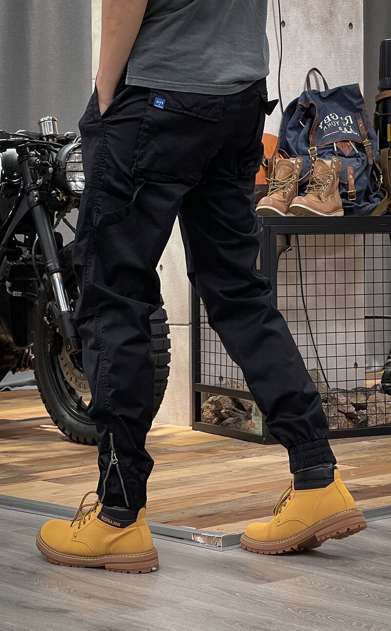 Winston – Salopettes rétro multi-poches à taille élastique