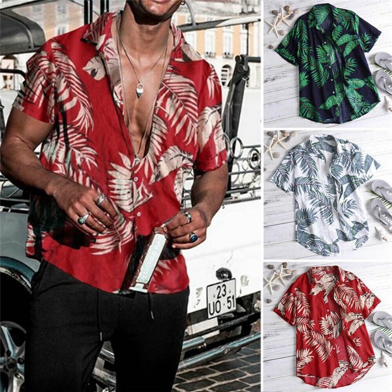 Donald – Chemise à motif vacances à la plage pour hommes