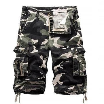 Tommy – Shorts Cargo Imprimés Camouflage à Longueur Genou