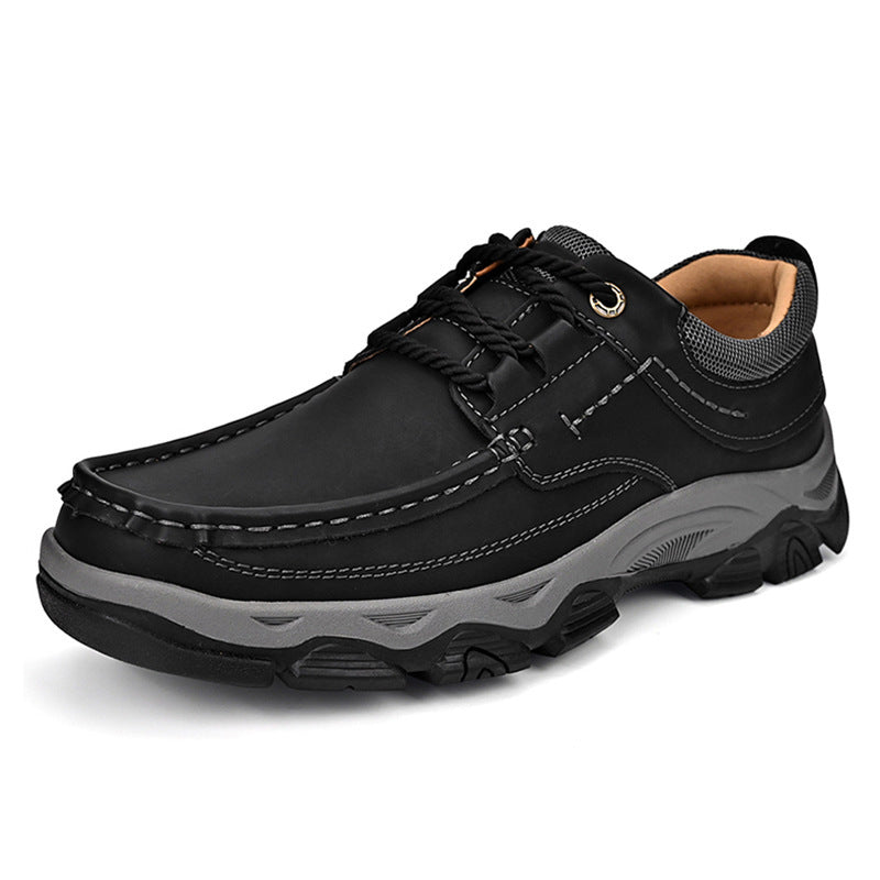Mathew – Chaussures de randonnée en cuir vegan pour hommes grandes tailles