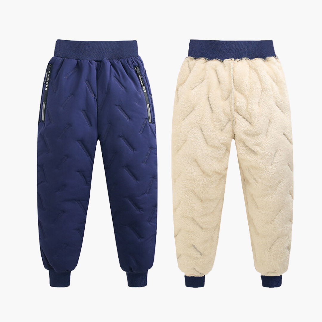 Pantalon d'hiver chaud imperméable pour enfants – Style outdoor, idéal pour activités hivernales