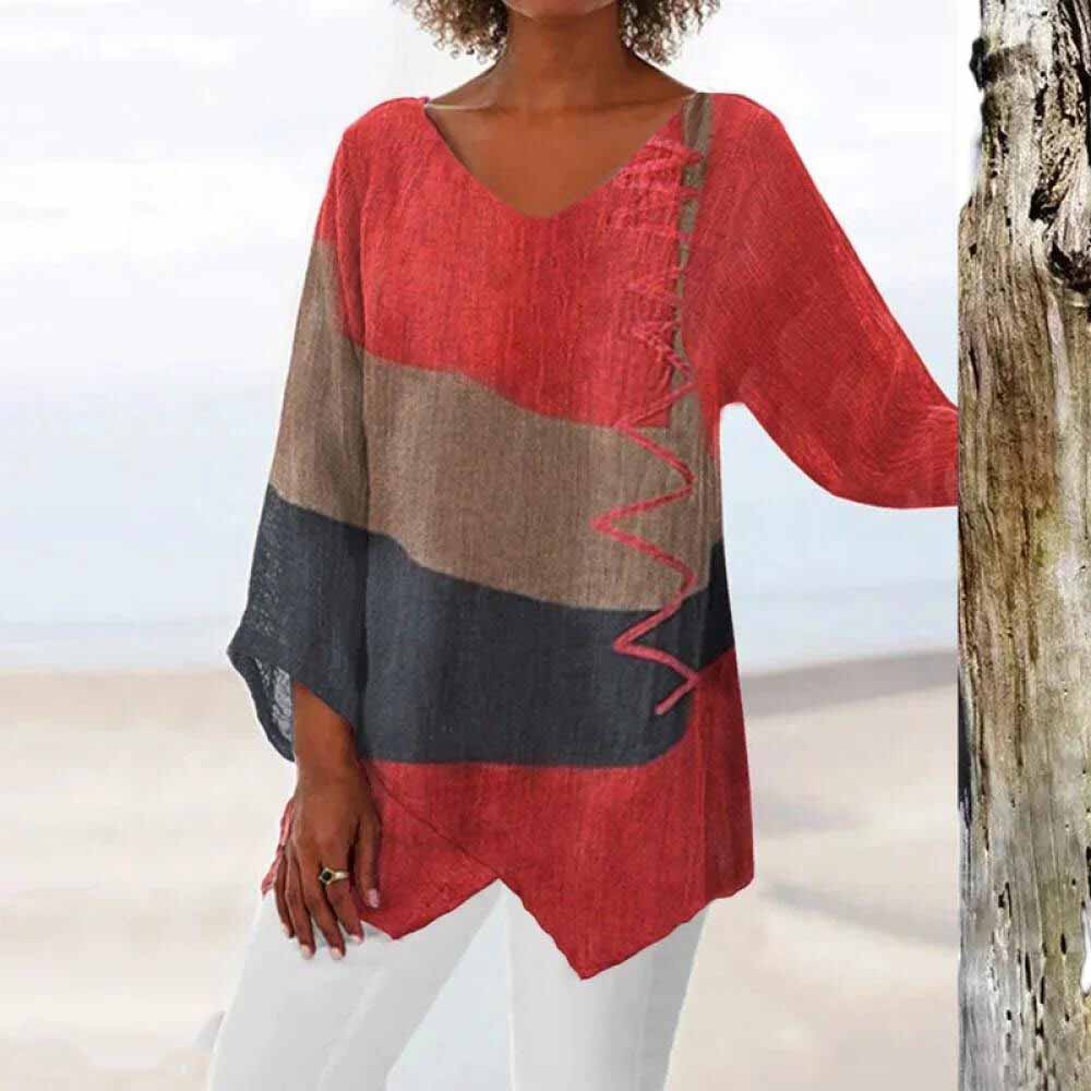 Chemise Élégante Tricolore