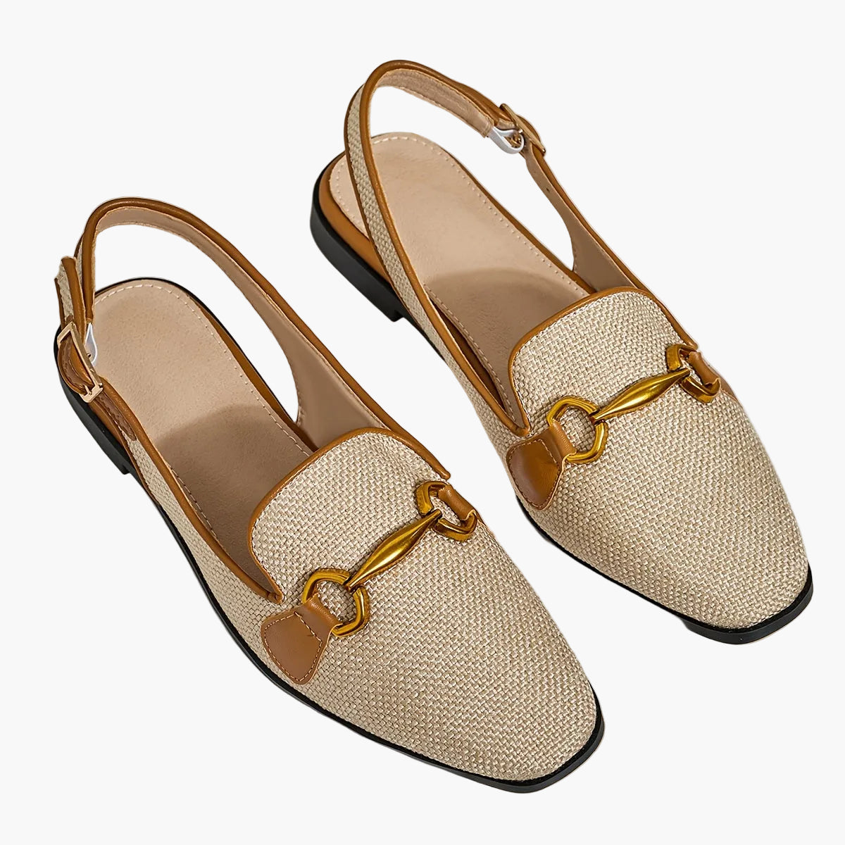 Mocassin slingback femme style décontracté pour l’été