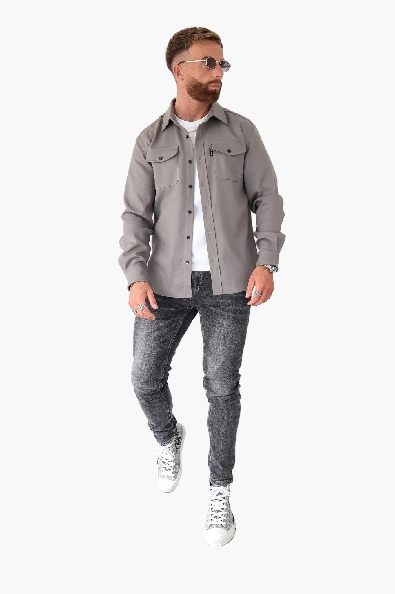 Surchemise décontractée urbaine homme, style moderne polyvalent
