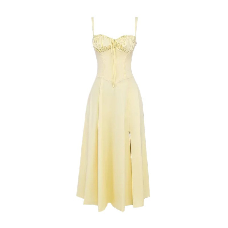 Rachael – Robe Longue Ajustée avec Dos Nu