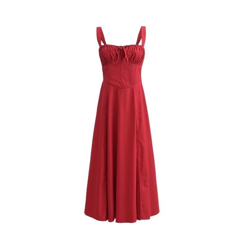 Rachael – Robe Longue Ajustée avec Dos Nu