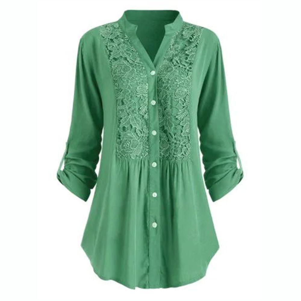 Sara – Chemise en dentelle avec panneau en dentelle