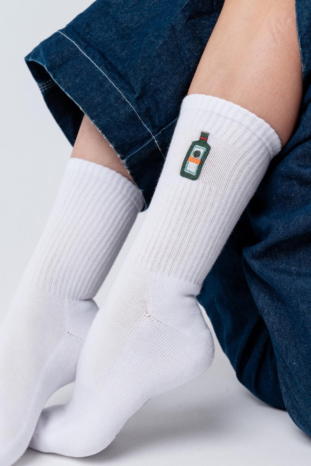Dan – Chaussettes en Coton Bio Brodées pour Hommes