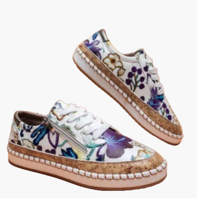 Casual Women's Baskets with Embroidered Floral Style – Urban Fashion and Everyday Comfort