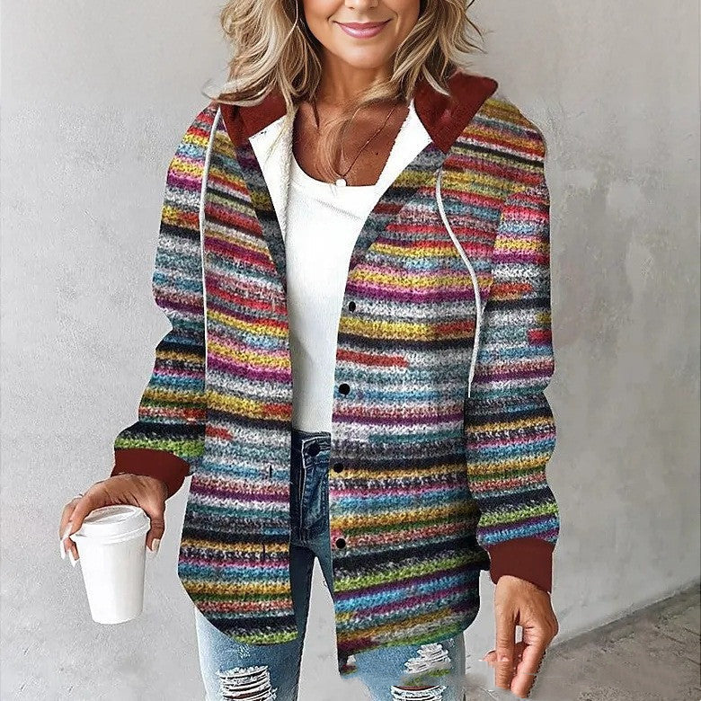 Emma – Veste en Laine à Grands Carreaux