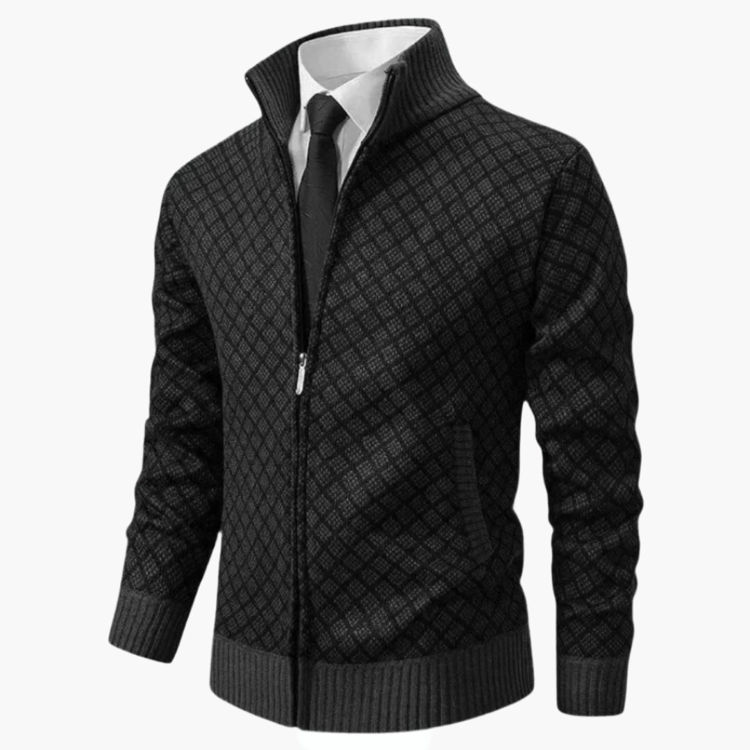 Veste zippée élégante pour homme style affaires décontracté