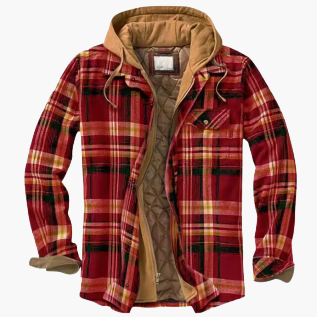 Veste à capuche style bûcheron homme polyvalente pour extérieur et ville