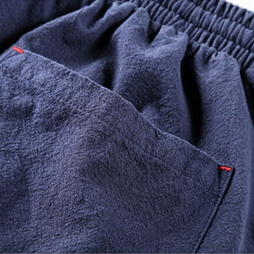 Pantalon homme style japonais urbain décontracté – coupe droite polyvalente