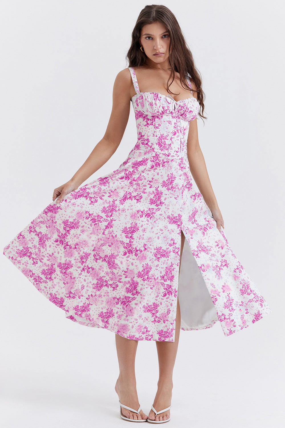 Rachael – Robe Longue Ajustée avec Dos Nu