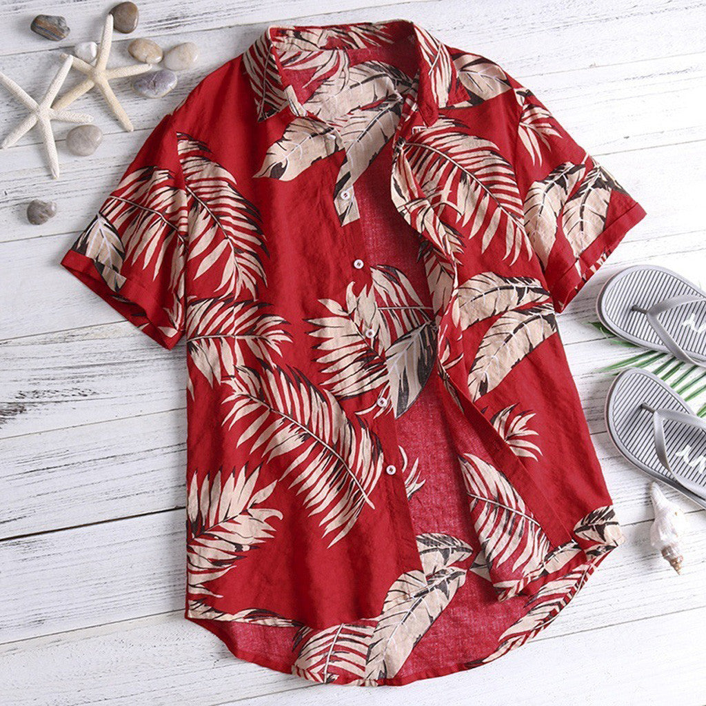 Donald – Chemise à motif vacances à la plage pour hommes