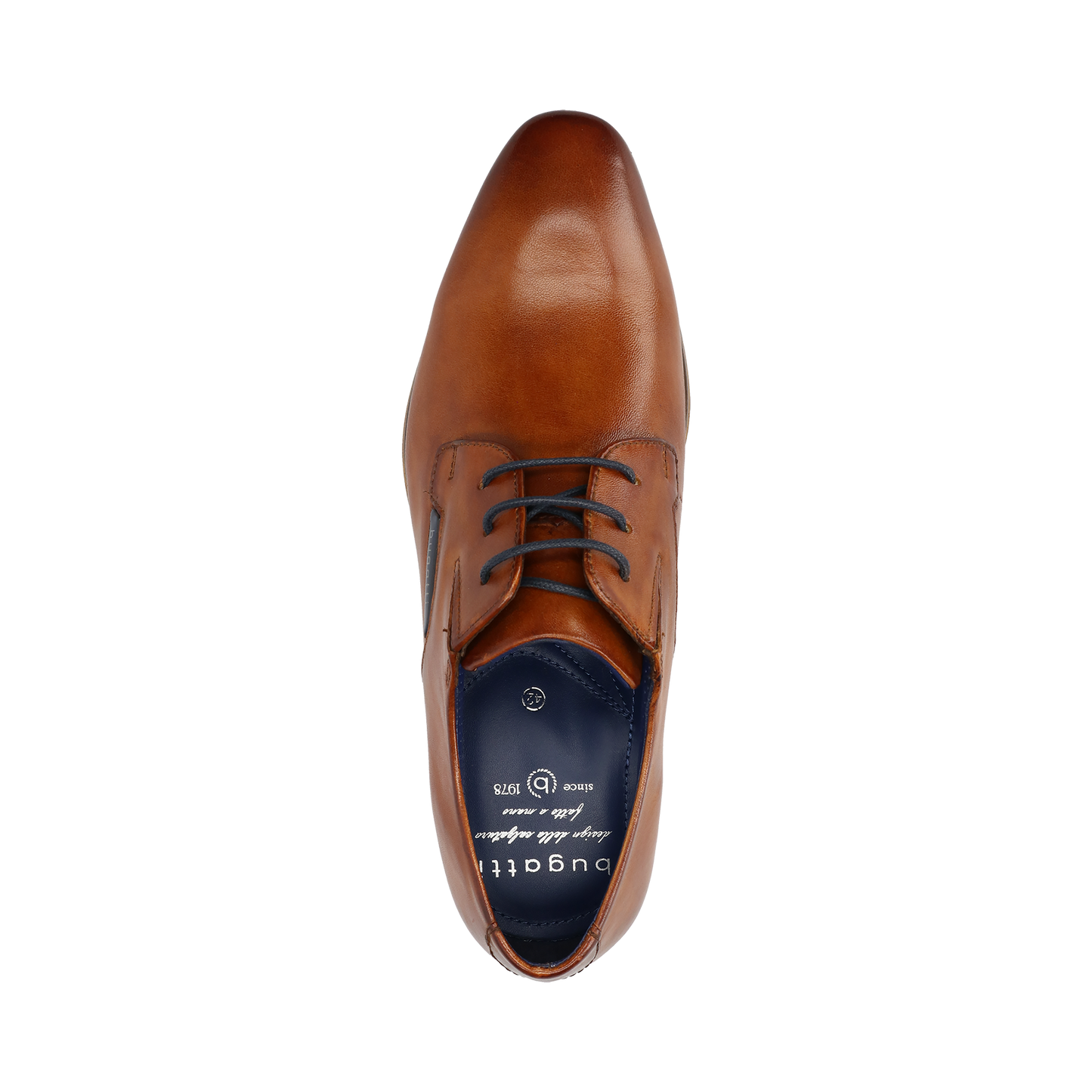 Christopher – Chaussure habillée à lacets cognac pour homme