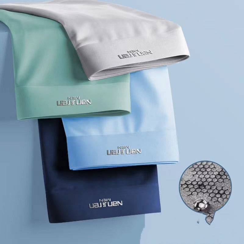 Ian – Sous-vêtements en soie glacée d'été pour hommes en graphène respirant