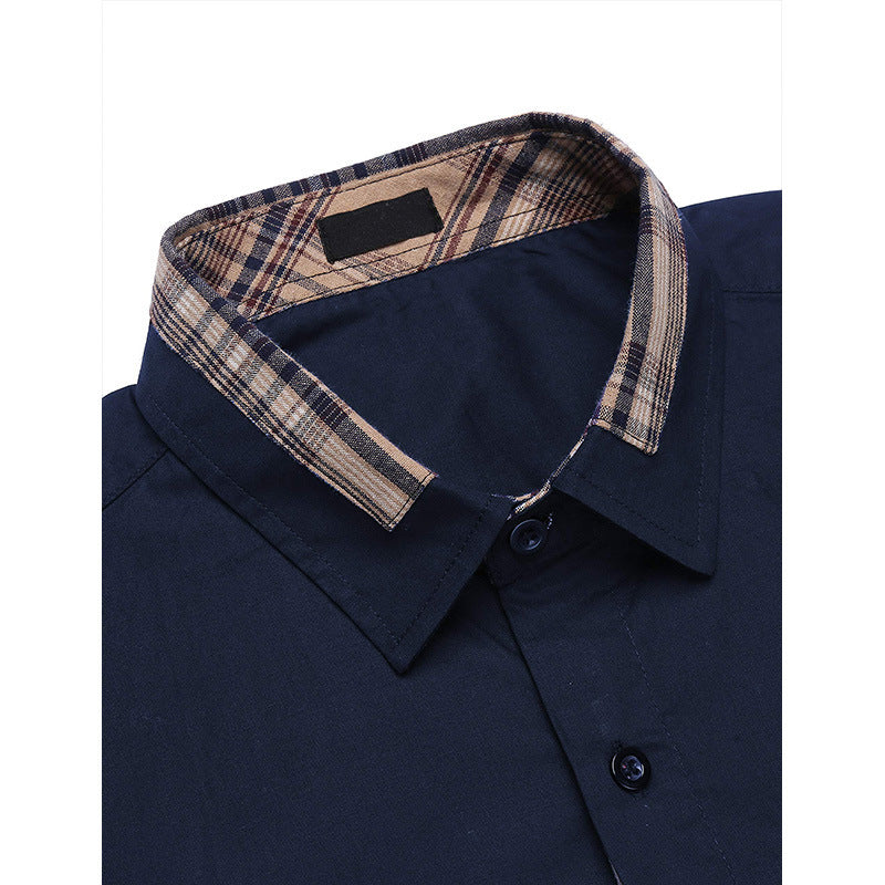 Chemise élégante homme style casual chic à col revers – Idéale pour bureau et sorties
