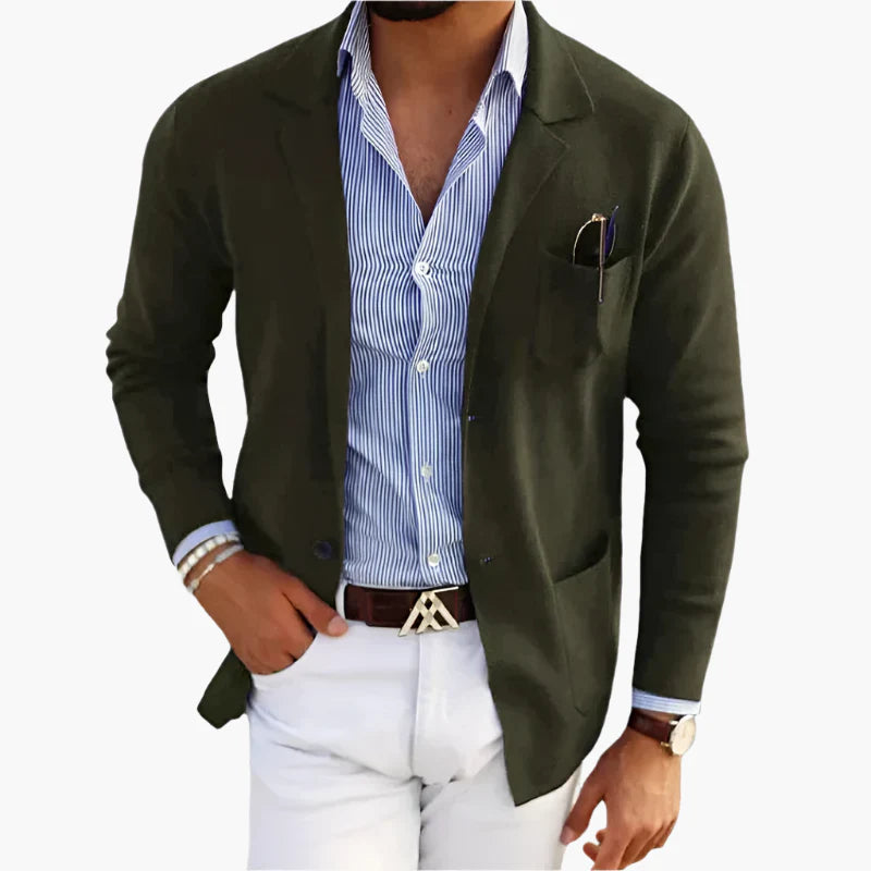 Blazer Classique Homme Style Élégant Polyvalent pour Affaires et Quotidien