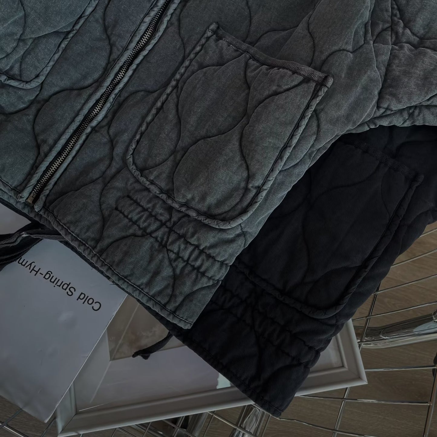 Kim – Veste zippée en coton à manches longues