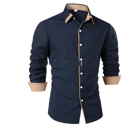Shannon – Chemise décontractée à manches longues avec contraste de couleur