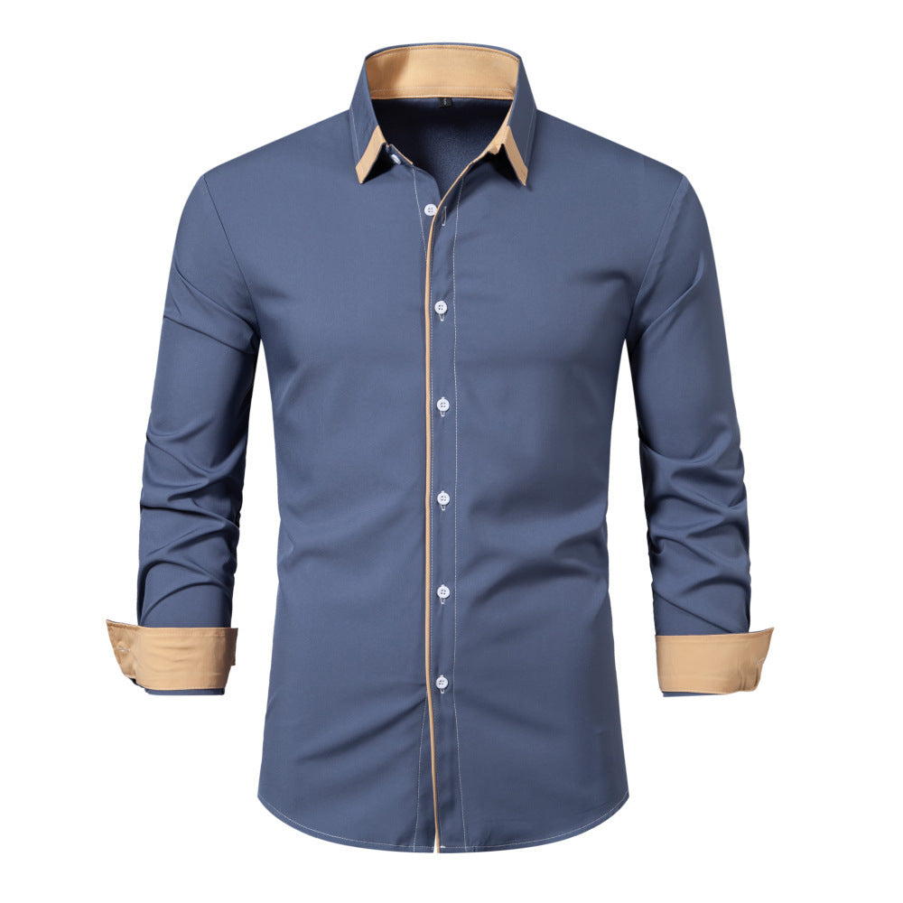 Shannon – Chemise décontractée à manches longues avec contraste de couleur