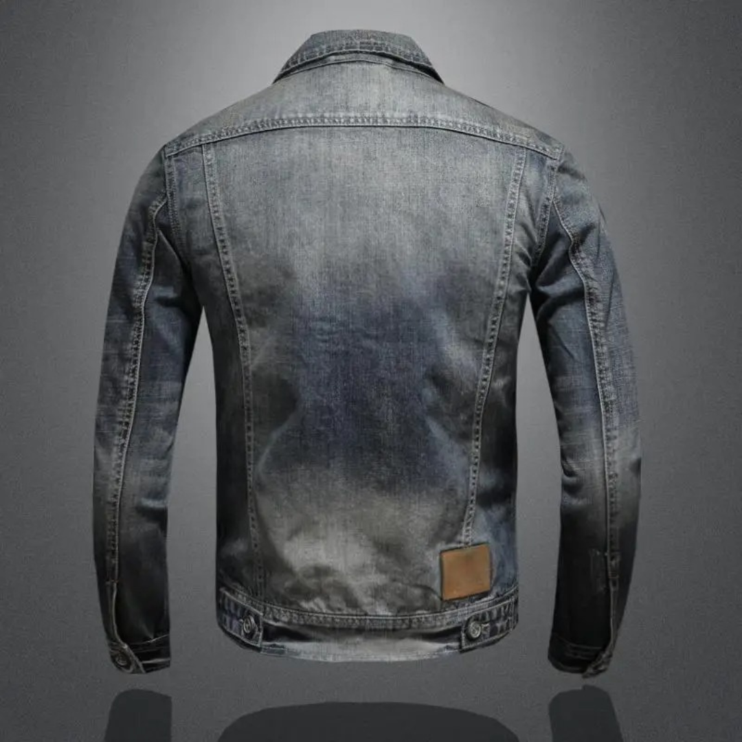 Veste en jean style classique pour homme – Élégance urbaine et look intemporel