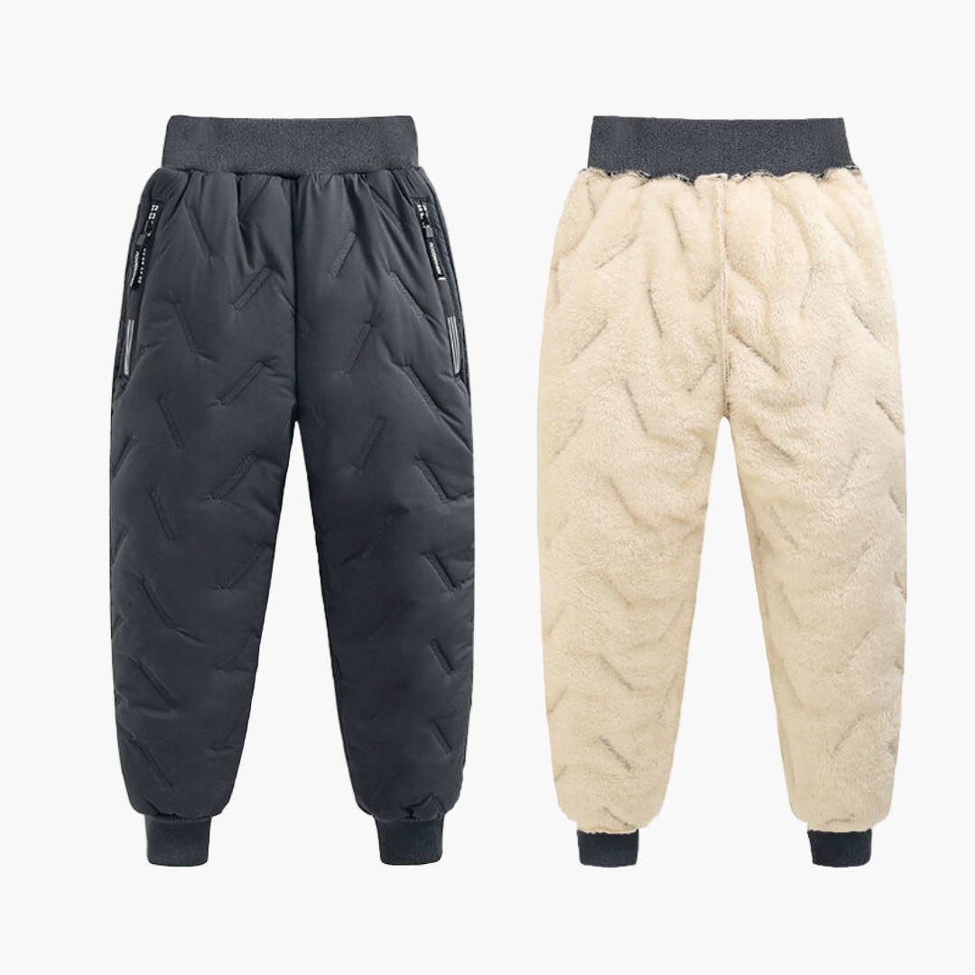 Pantalon d'hiver chaud imperméable pour enfants – Style outdoor, idéal pour activités hivernales