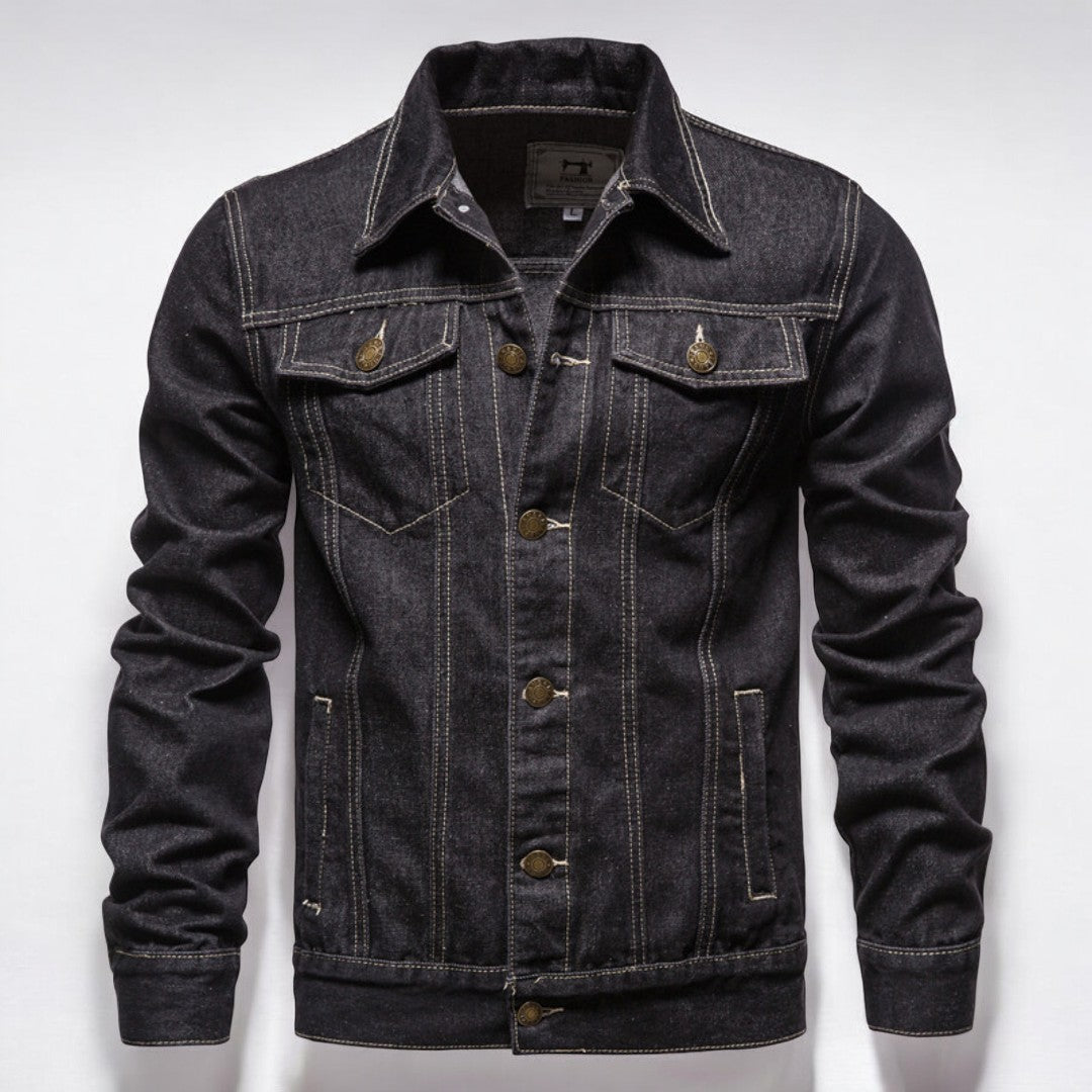 Veste en Jean Style Classique pour Homme – Idéale au Quotidien et Polyvalente