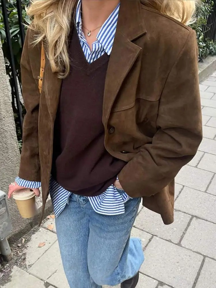 Manteau trench oversize style élégant pour femme – Idéal automne et hiver